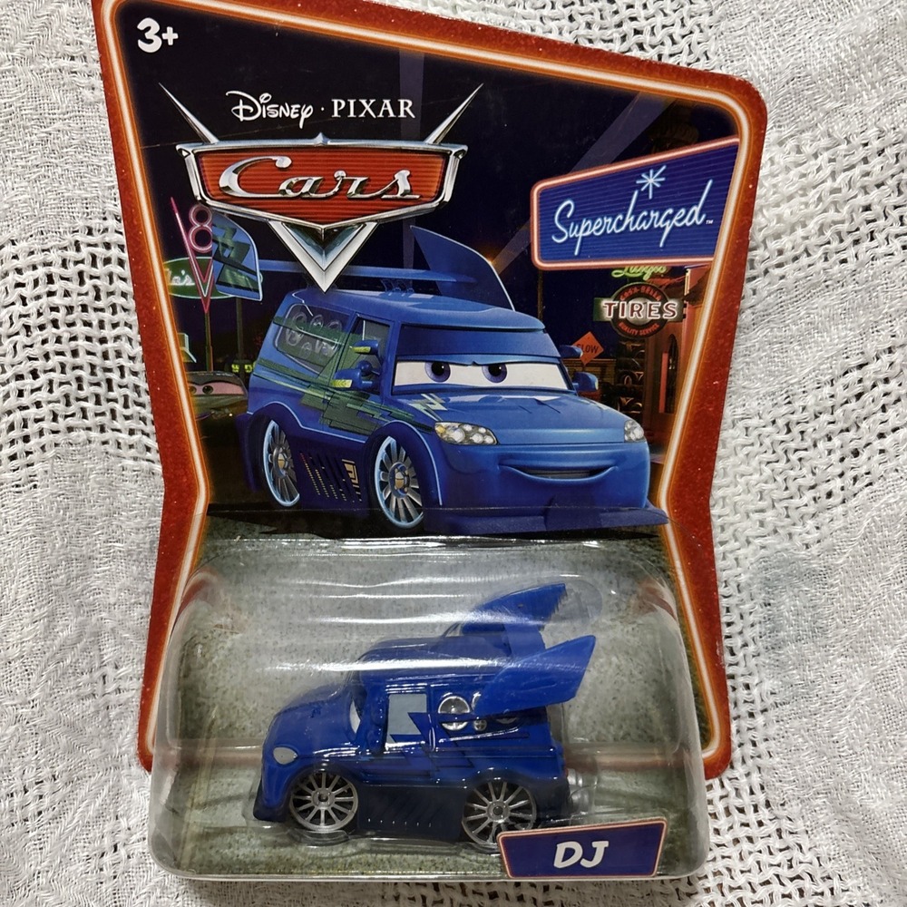 Disney Pixar Cars DJ Die-Cast Vehicle Blue Supercharged Sealed New
